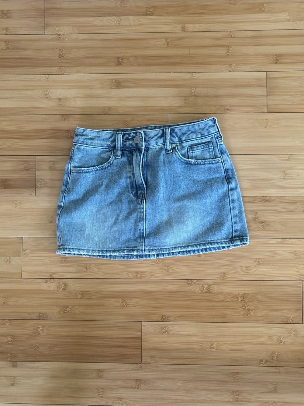PacSun Light Blue Denim Mini Skirt